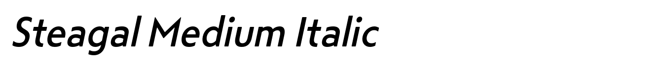 Steagal Medium Italic